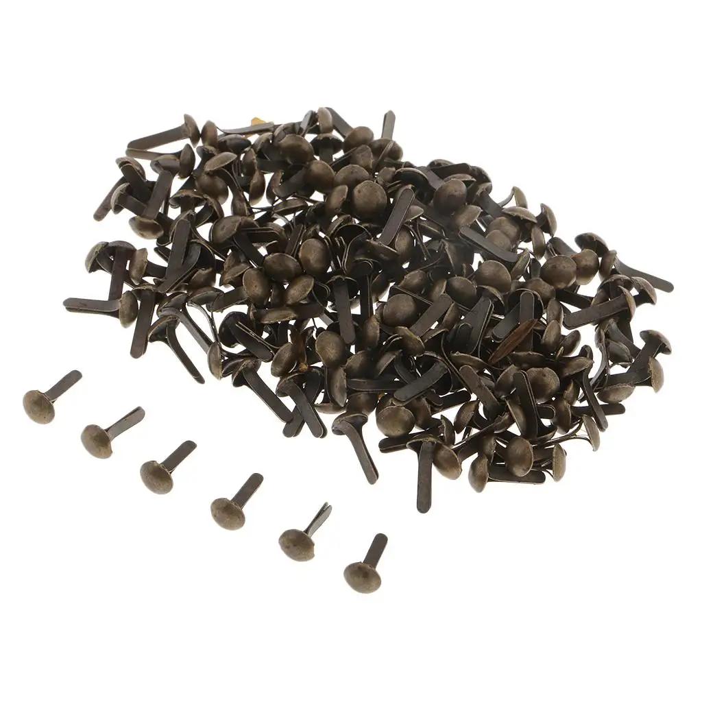 Assorted Metal Papel Fixadores, Artesanato Infantil e Scrapbooking, Pacote de 200 - Image 1