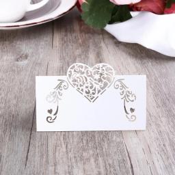 Nome Lugar Cartões para a Decoração Da Mesa, Decoração Da Mesa Do Casamento, Mensagem Cartão, Fontes Do Partido, 50PCs - Image 3