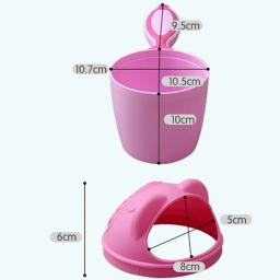 Colher de banho para crianças, copo recém-nascido de urso de desenho animado para banho, xampu, bailer, chá de bebê, copo de água para banho de 2 cores - Image 5