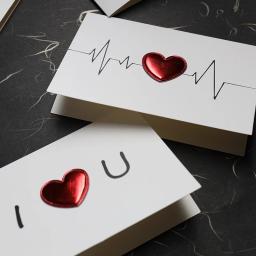 Cartões Dia Dos Namorados Presente Amor Cartão Postal Casamento Convite Cartões Aniversário para Ela Dia Dos Namorados Gift Card Mariage - Image 2