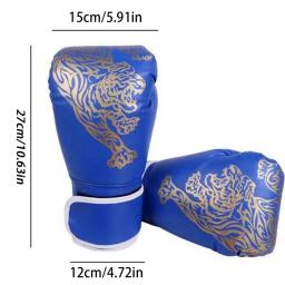 Luvas De Boxe De Couro PU para Adultos e Crianças, Luvas De Luta Respiráveis, Treinamento Kickboxing, Home Esporte - Image 6