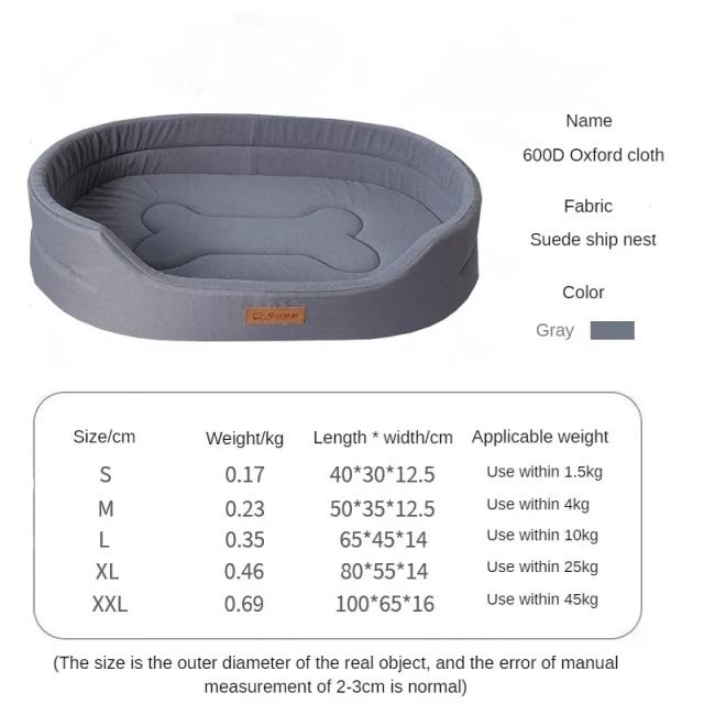 Almofada Pet Premium para Cães e Gatos - Sofá-cama Macio e Confortável para Animais de Todos os Tamanhos