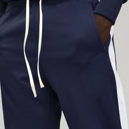 Jaqueta e calça de zíper listrado colorida masculina, roupas esportivas, roupas de treinamento, primavera e outono, nova moda, 2 peças - Image 6