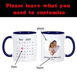 Caneca personalizada com foto para casais, canecas personalizadas, dia dos namorados, aniversário de casamento, presente para marido e mulher, namorado - Image 2