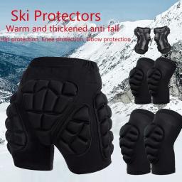 Calças protetoras de quadril para esqui, prevenção de quedas, patins, scooter de gelo, esportes, equipamentos de proteção para crianças, joelheiras, cotovelo, almofadas de pulso - Image 1