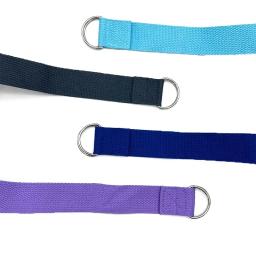 1.8m x 3.8cm ajustável d-ring fivela yoga cinta dá flexibilidade para alongamento de yoga tiras de exercício de algodão duráveis - Image 6