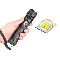 Lanternas LED recarregáveis 90000 lúmens Lanterna à prova d'água com zoom super brilhante com 3 modos poderosos para camping e caminhadas - Image 6