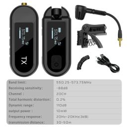 UHF sem fio saxofone microfone, adequado para vários instrumentos, adequado para apresentações ao ar livre ou palco - Image 6