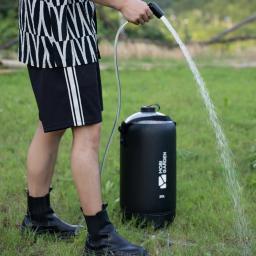 MOBI JARDIM-Bolsa de Chuveiro Portátil com Bomba de Pressão e Mangueira, Chuveiro Solar Mochila para Camping - Image 2
