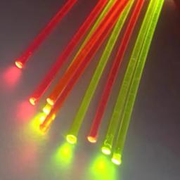 Krytac 4 polegadas de alta visibilidade vermelho/laranja/verde od 0.5mm-3.0mm conjunto de haste de inserção de fibra óptica para arco composto/arco de pino/estilingue - Image 1