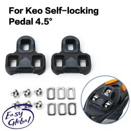 Grampos de bicicleta compatíveis com sistema de travamento automático, Pedais de ciclismo, 4,5 graus Float bicicleta Pedal Acessórios - Image 1