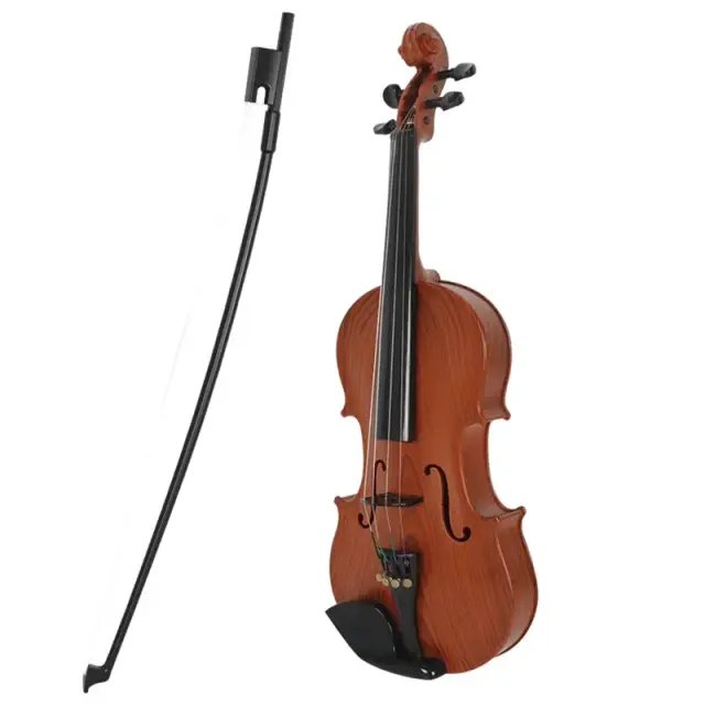 Brinquedo Musical de Plástico Violino com Cordas Ajustáveis - Ideal para Crianças Iniciantes e Desenvolvimento Prático