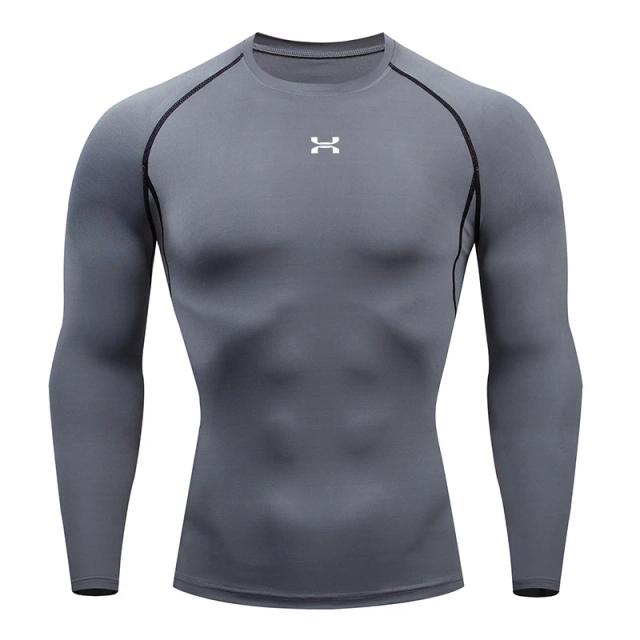 Camisetas de Manga Longa para Homens e Mulheres: T-shirts de Compressão para Treino, Corrida e Jogging com Tecnologia de Rápida Secagem
