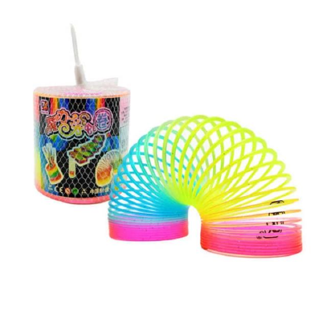 Círculo Arco-Íris Brinquedo Mágico Plástico Flexível 9cm