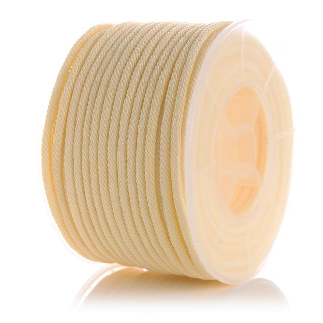 Fio Milan para Joias e Acessórios DIY: Cordas Trançadas, Pulseiras, Colares e Borlas - 15 Cores, 3mm, 20m por Rolo