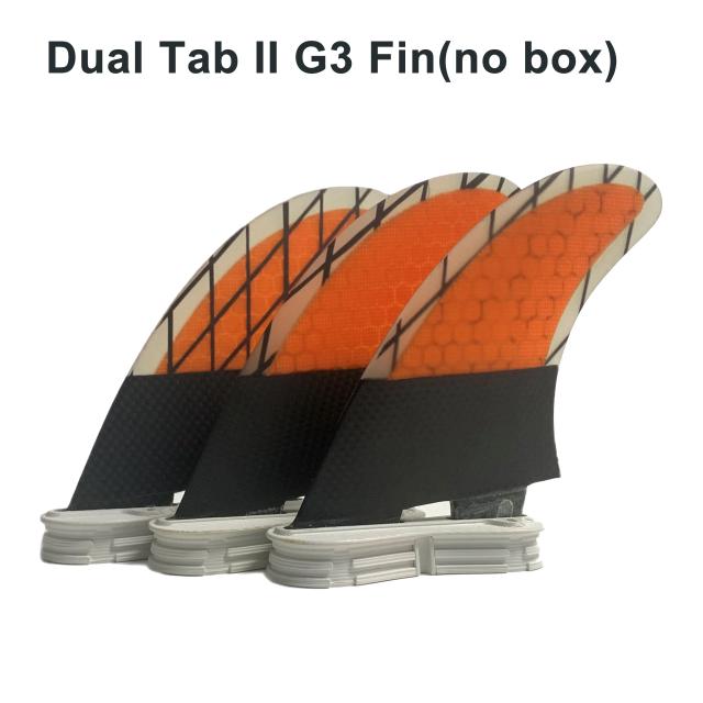 Aletas de Prancha de Fibra de Carbono Tri Fins RISECE FCS 2 - Conjunto com 3 Peças em Tamanhos G3, G5, G7, S, M, L