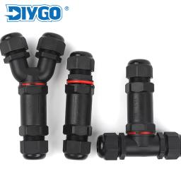 IP68 I/Y/T Forma M20/M25 Conector Impermeável 2/3/4/5 Pin Parafuso Terminal Adaptador Para 6-16mm Cabo Fio Exterior Conector DIY VAI - Image 2