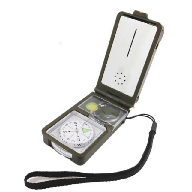 Kit Completo 10 em 1: Bússola com Luz LED, Termômetro e Higrômetro para Sobrevivência em Camping e Caminhadas