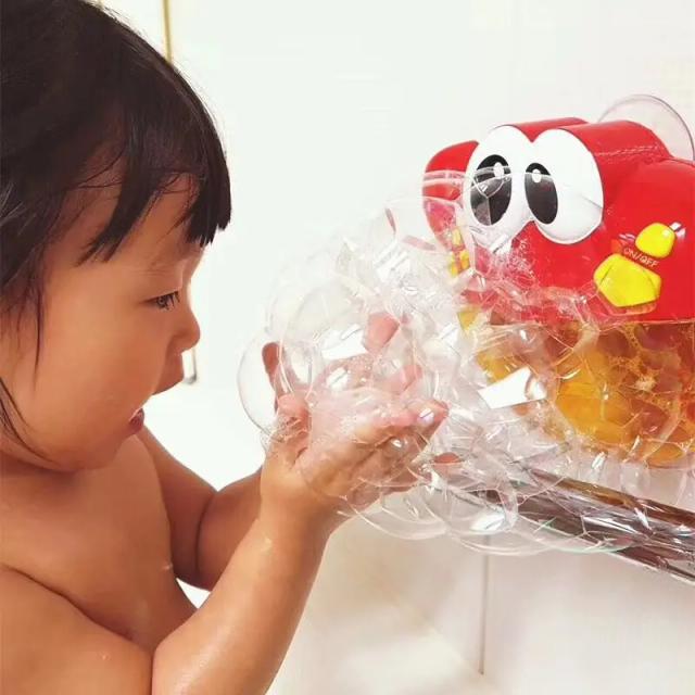Máquina de Bolhas Musical Caranguejo para Banho Infantil com Música
