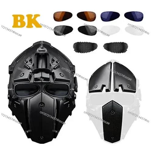 Máscara Tática Multifuncional para Airsoft e Paintball - Proteção Rápida para Tiro e Aventura ao Ar Livre