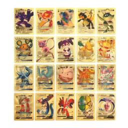 Pokémon Pikachu Collection Cards, Ouro, Prata, Preto, Colorido, Vmax, GX, Vstar, Espanhol, Inglês, Francês, Alemão, Toy Gift, 27-110Pcs - Image 6