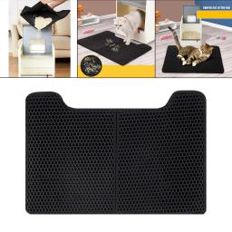 Tapete de gato de camada não dupla, almofada dobrável para limpeza de pata, preto trapper, favo de mel, tapete para cães - Image 3