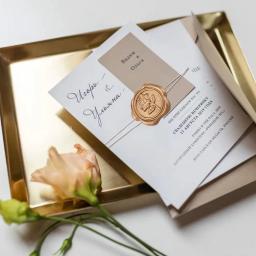 Etiquetas gravadas do selo do envelope da cera, cartões do convite do casamento, 100 PCes - Image 3
