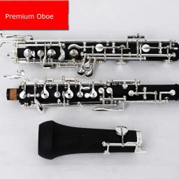 Excelente Oboe Kit C Chave Misturada De Madeira Corpo Cupronickel Peças Banhado A Prata - Image 2