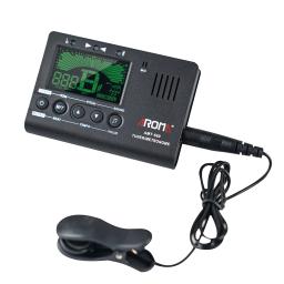 Aroma-afinador de guitarra elétrica e metrônomo, Microfone embutido com cabo captador, 6,3mm para Ukulele de violino baixo cromático, AMT-560 - Image 5