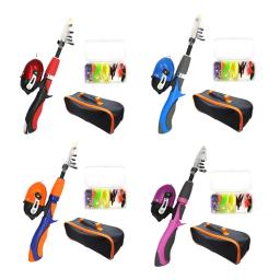 Pesca Rod e Reel Combo com carretel de pesca para crianças, viajando pólo para meninos e meninas, crianças e jovens - Image 1