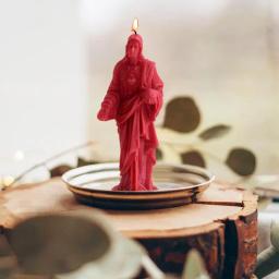 Molde de vela de jesus, silicone orgânico, moldes de jesus para resina 3d, molde de páscoa, aromaterapia, pingente de gesso, molde de fabricação de sabão para - Image 4