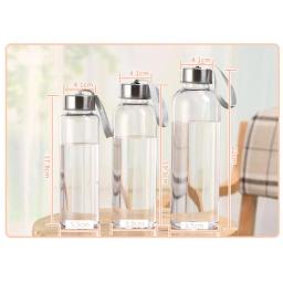 Garrafa de água plástica transparente, Copo de café portátil esporte chá, Beber Garrafas esportivas escolares, 300 ml, 400 ml, 500ml - Image 6