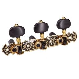 1 par de afinadores de guitarra clássica, estacas de afinação, teclas clássicas, cabeças de máquina, peças, acessórios de substituição, afinador de guitarra clássica - Image 5