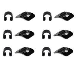 2/4/6 pçs tubo de óleo de bicicleta de alumínio braçadeira fixa adaptador stick-on guia de cabo de mudança de bicicleta caixa de freio linha fivela tubo clipe - Image 6