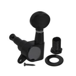 Flanor 6 peças de cordas de guitarra sem fio, ajuste de chave, afinador de cabeça da máquina, 6l, preto, ajuste de guitarra esquerda - Image 2