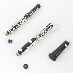 Acessórios completos do instrumento musical de oboé da parte alta com oboé reed profissional prata chapeado ébano oboé - Image 6