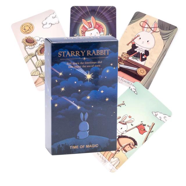Tarô para Adultas: Novo Deck Rider Waite com Coelho Estrelado e Arte de Koradji