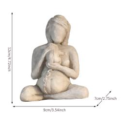 Home Decor Estátua Nascimento Nu Segurando Um Bebê Mão Esculpida Decoração Moderna Escultura Para A Mãe Ornamento Para O Escritório Bedroo - Image 6