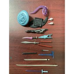 1/18 escala mini faca & s \ espada arma modelo cena adereços 3.75 Polegada boneca acessórios coleção exibir brinquedos presentes - Image 1