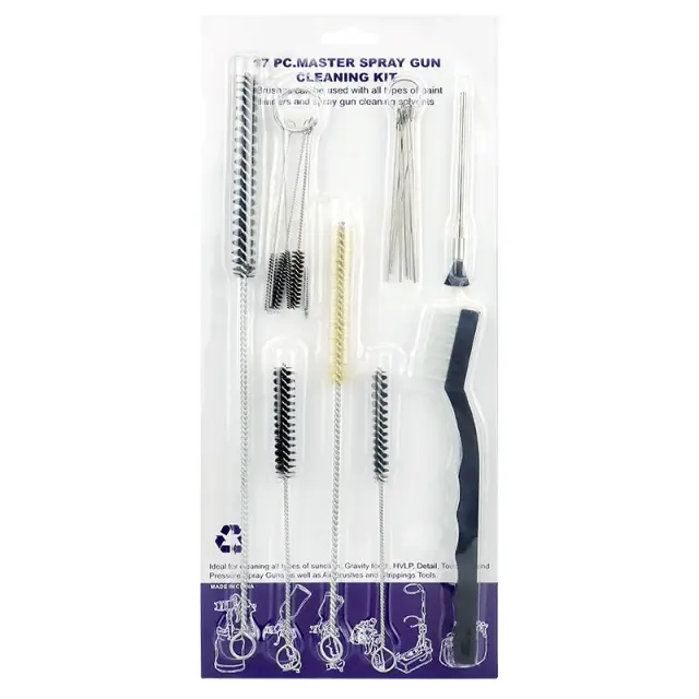 Kit Completo de Limpeza para Pistola de Pintura Airbrush com 21 Acessórios Essenciais