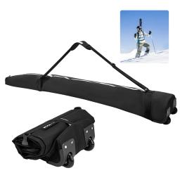 Saco impermeável do snowboard do transporte da loja, saco do armazenamento para o equipamento exterior do esqui, roda de alta capacidade, inverno - Image 1