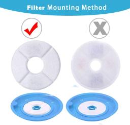 Fonte de água com filtro de carvão ativado para animais, distribuidor de água para gato e cachorro, 1.6L, 12pcs - Image 6