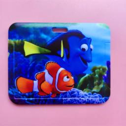 Disney Procurando Nemo-Porta-Cartão Cartoon para Mulheres, Cordões, Estojo Cartão de Crédito, Alça de Pescoço, Porta-Crachá Dory ID, Clipe Retrátil Marlin - Image 4
