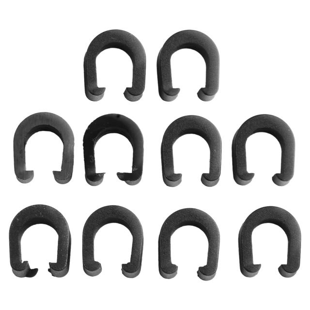 Mimilon 10Pcs MTB Bicicleta Quadro U Fivela para Cabo Freio Engrenagem Mangueira Tubo Guia Botão Clips Fixos