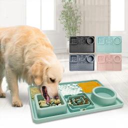 Multifunções Pet Alimentador Tigelas com Ventosas para Alívio da Ansiedade, Dog Lambing Mat, Cat Water Drinking, Comer comida - Image 1