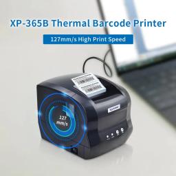 Impressora Térmica de Etiquetas Xprinter 365B, Barcode Sticker, Receipt Printer, Suporte 20-80mm, Máquina de Impressão 2 em 1 para Android, iOS, Windows - Image 5