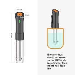 INKBIRD-Fogão de Precisão Wi-Fi, Circulador de Imersão com Componentes em Aço Inoxidável, Poderoso e Durável, Sous Vide Culinário, ISV-200W - Image 3