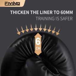 FIVING-Luvas Pro Boxe para Homens e Mulheres, Sanda Training, Sandbags, Muay Thai, Combate, Luta, Kickboxing, Adultos, Novo - Image 3