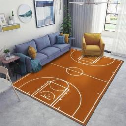 Tapete de área casa com quadra de basquete, tapetes antiderrapantes, capacho preto, tapete de entrada, sala de estar, decoração interior e exterior - Image 4