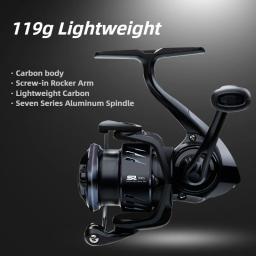 800-2500s fibra de carbono micro molinete 5 + 1 bb 5.2:1 relação de engrenagem ultra leve baixa inércia à prova dwaterproof água anti-ferrugem equipamento de pesca - Image 1